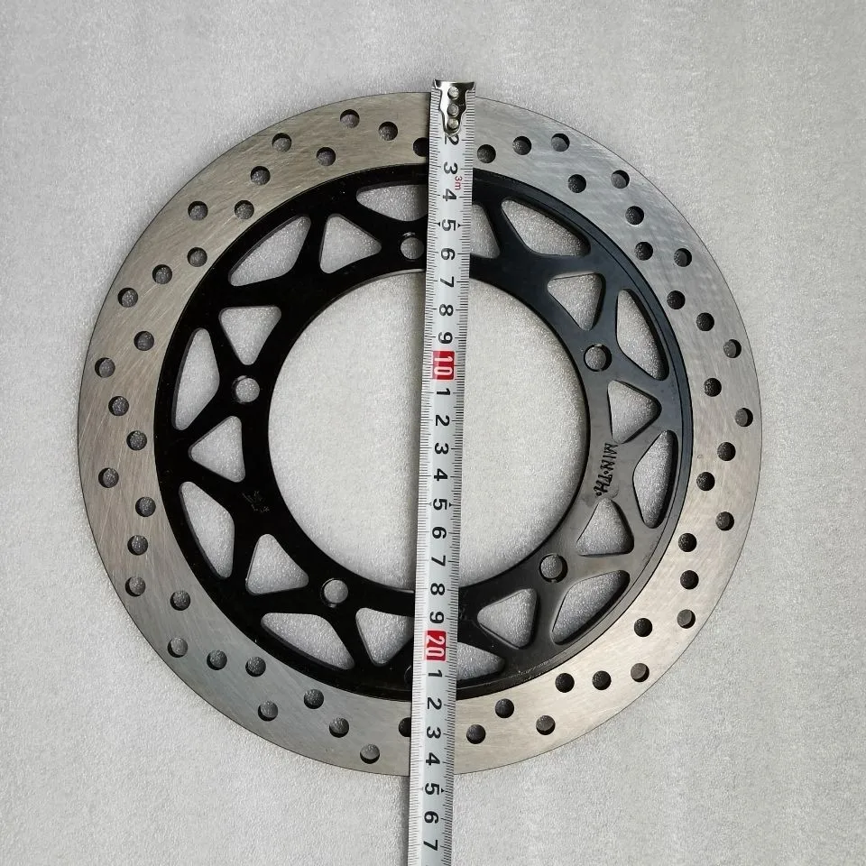 دراجة نارية الجبهة مكبح قرصي لوحة ل Jianshe ياماها Linhai YBR125 JYM125 JS125 2006-2009 YBR JYM 125 قرص الفرامل أجزاء النظام #5