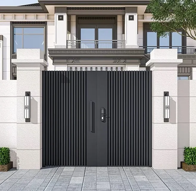 Modern Steel Aluminium Stainless Steel Garden Electric Sliding Gate Contemporary Villa Entrance Cantilever Gate