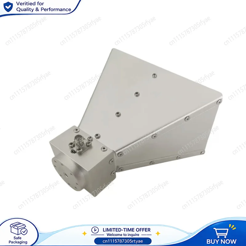 D2000C 2GHz-18GHz Dual Ridge Horn Antenna Wideband Horn Antenna 1.7GHz-20GHz Broadband RF Microwave Antenna for Testing