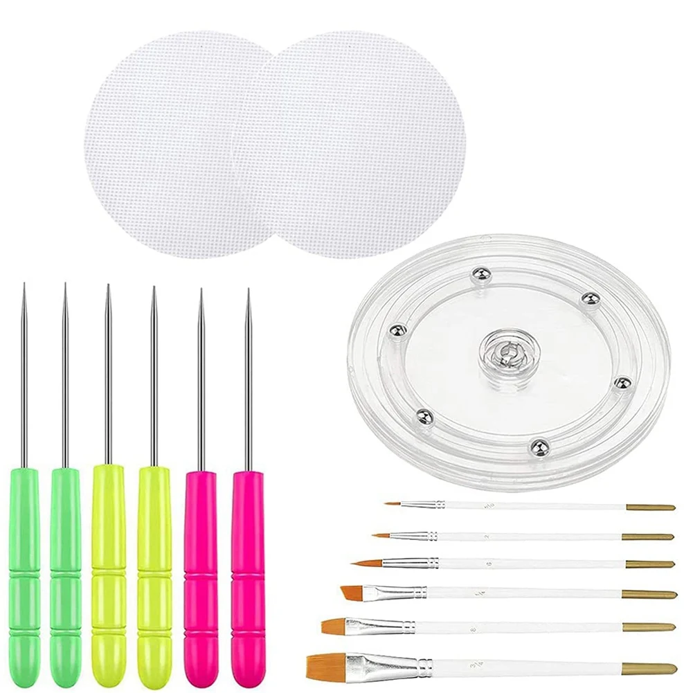 Cookie Decorating Kit,Round Cookie Turntable Decorating,Cookie Fondant Brush Icing Tool Cookie Turntable Decorating-[A22I Store]
