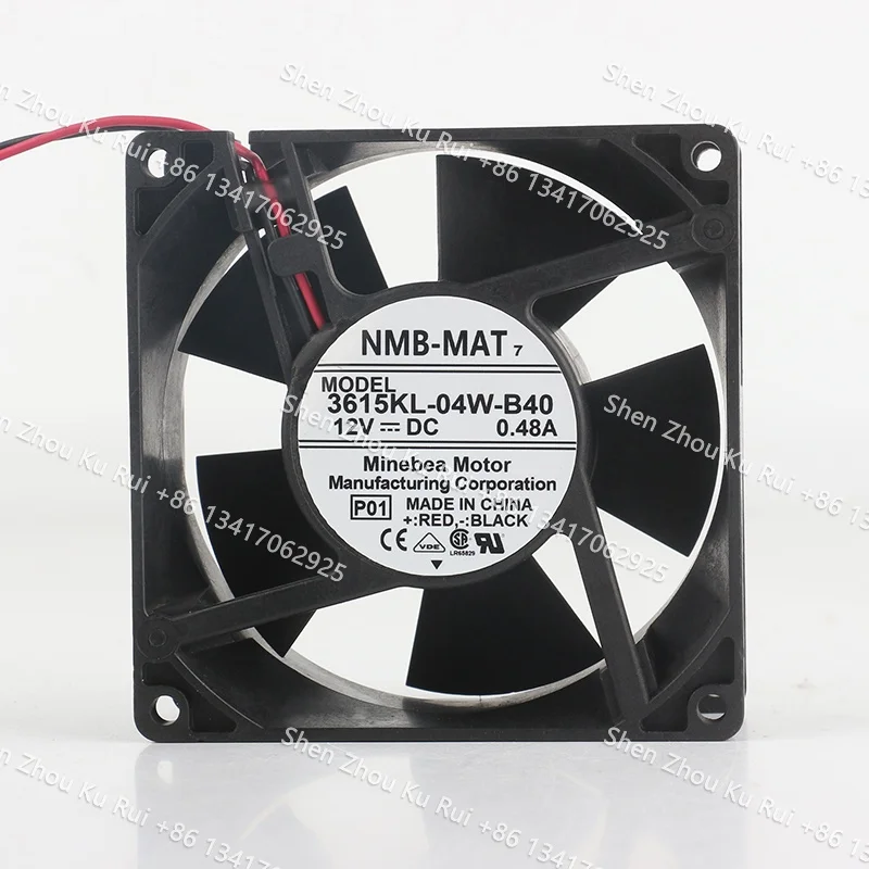 

New original NMB 5V 24V 48V DC 12V 0.48A AC EC 9038 90X90X38MM 9CM Server Dual ball chassis Two-wire 3615KL-04W-B40 cooling fan
