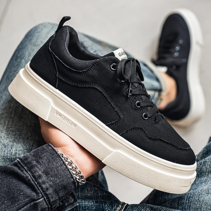 2026 Spring New Men's Casual Low-Top Trendy Canvas Shoes, Versatile and Breathable, Suitable for Outdoor Sports and Daily Wear