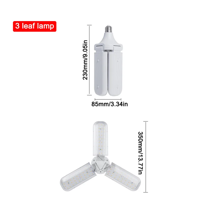 ไฟปลูกพืชแบบ LED สเปกตรัมเต็มรูปแบบรุ่นใหม่ล่าสุด 24W 36W 48W หลอดไฟ E27 ไฟฟื้นฟูพืช สีขาวนวล สำหรับปลูกผักในร่มในโรงเรือน