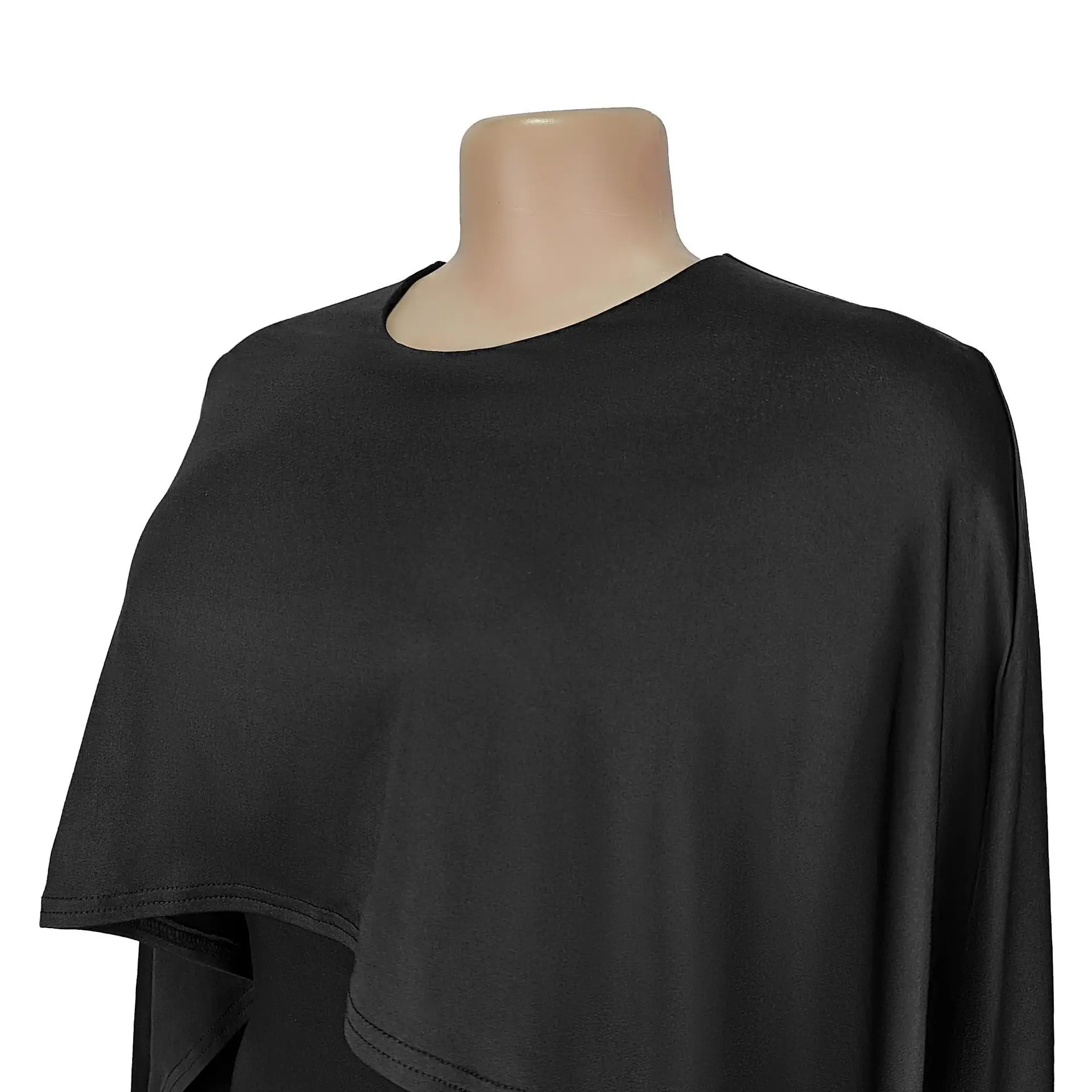 C7277 Abito casual elegante in raso da donna girocollo transfrontaliero per Amazon AliExpress scialle solido moda europea americana