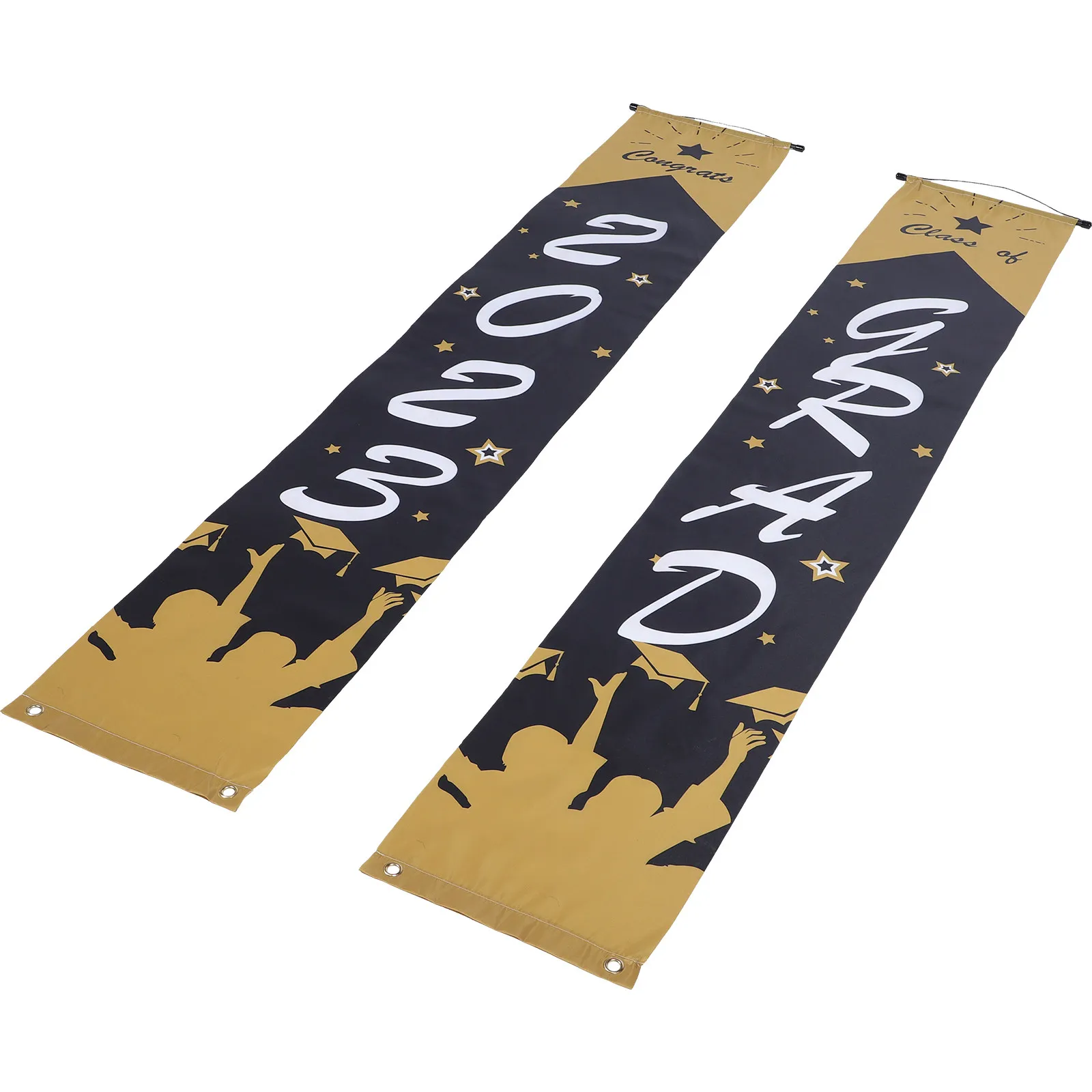 Graduation Door Banner Decor – 1 Pair Festive Couplets for Home, Office, Cafe, Porch & Party Celebration