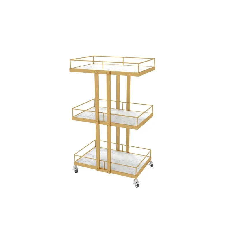 Trolley Beauty Salon Dedicated Storage Rack Nail Art Tattoo Luxury Hair Salon Multi-level Mobile Salon Furniture