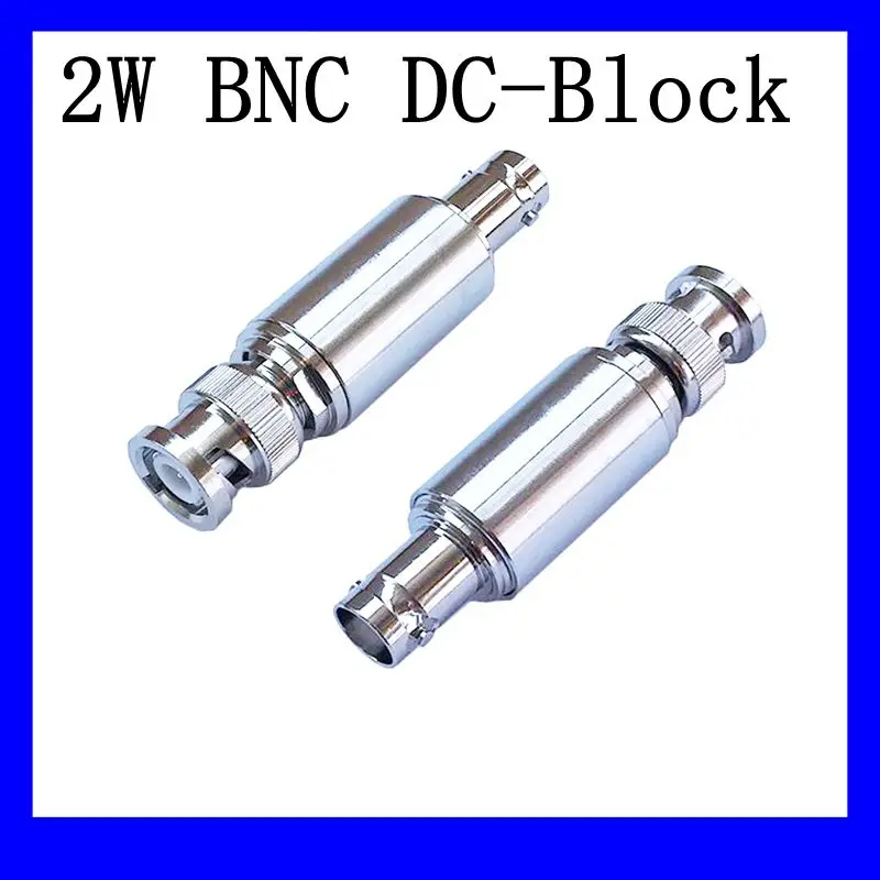 

1Pcs 2W DC-Block BNC Male Plug to BNC Female Jack DC-3.0GHz RF Coaxial Block SWR 1.2 DC blocker Connector 50 Ohm