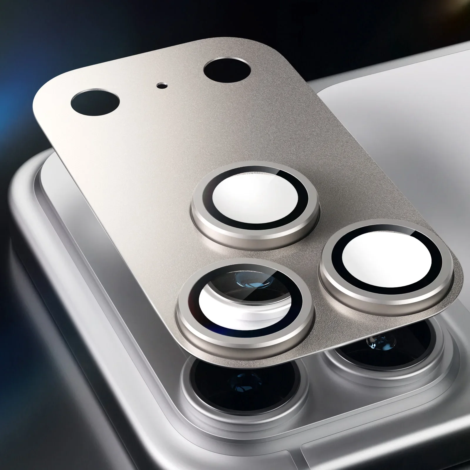 1 Set Metallschutz-Kameraobjektivschutz für iPhone Duo 18 Pro Max 17 Pro Max Plus 17 Air, mattes Kameraobjektivfolien-Glasabdeckung – Detail 16