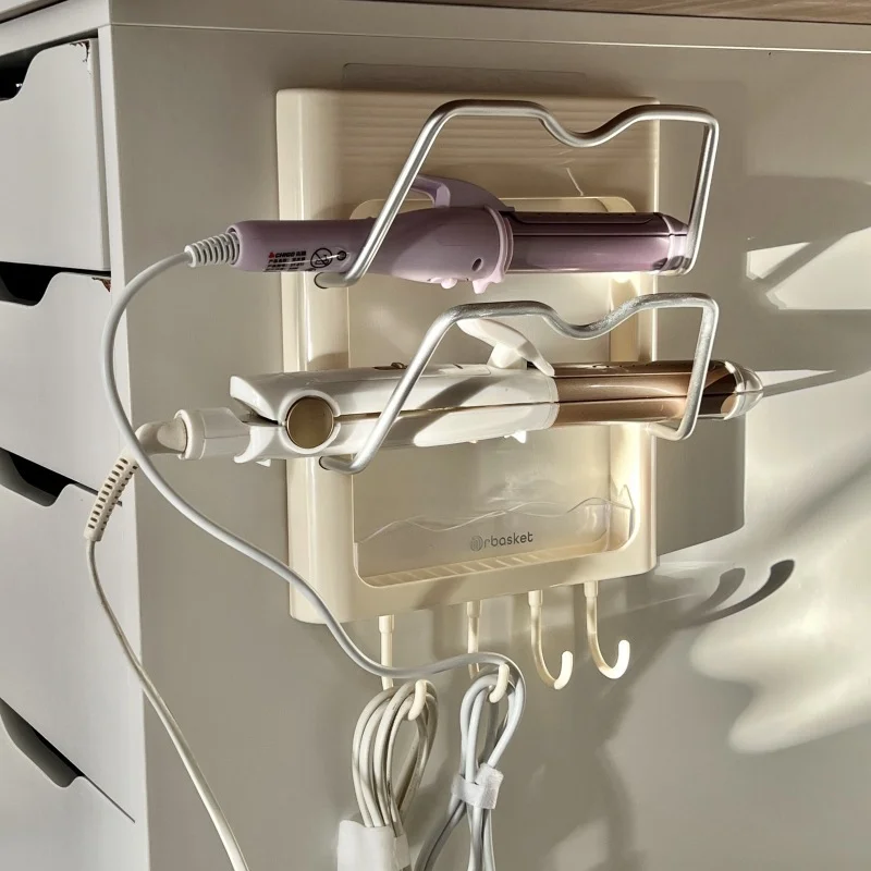 

Curling iron storage artifact, vertical multi-layer design, easy to store splint hair dryer, desktop instantly refreshing