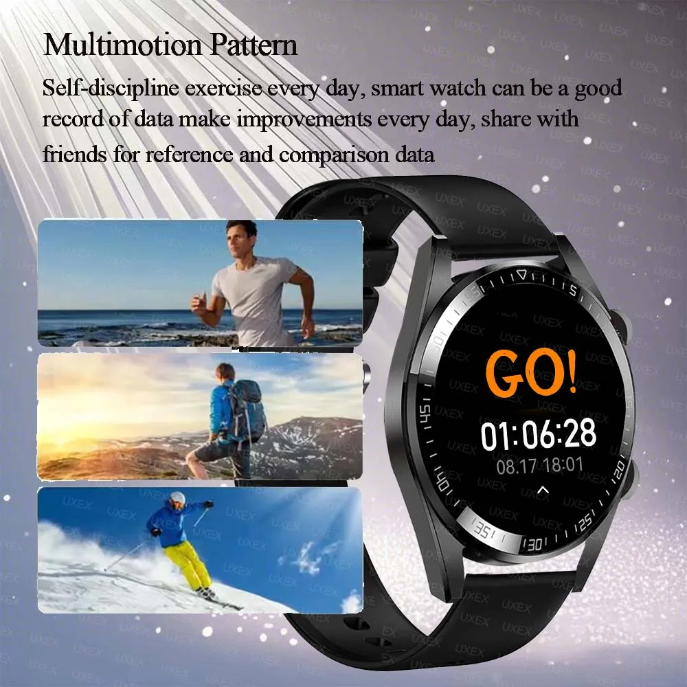 الساعات الذكية الكلاسيكية الرجال النساء HD شاشة بلوتوث دعوة GPS المقتفي الصحة المقتفي هدية عيد Diy بها بنفسك الوجه الساعات متعددة الوظائف #2