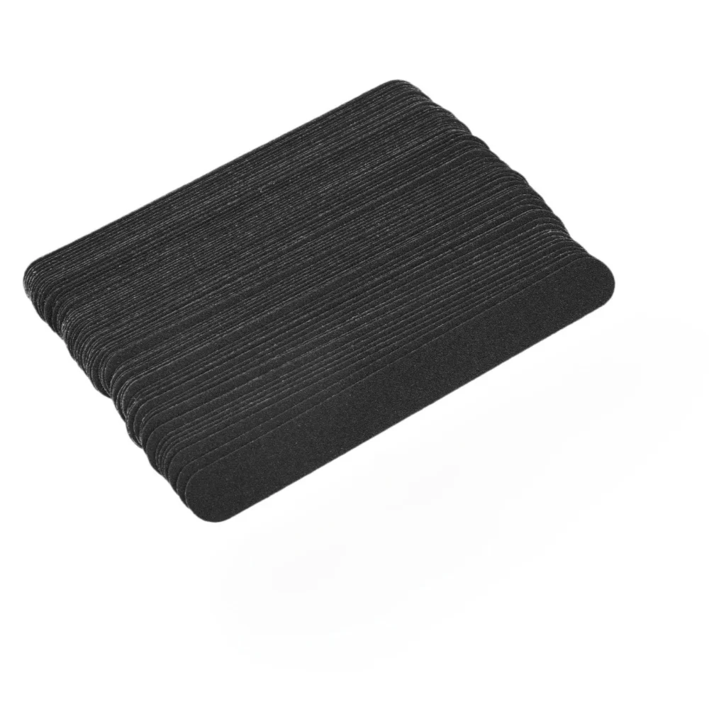 100pcs Reusable Base Plate Replacement Nail File Strip Black Sand Surface Replacement Nail File Strip Kit