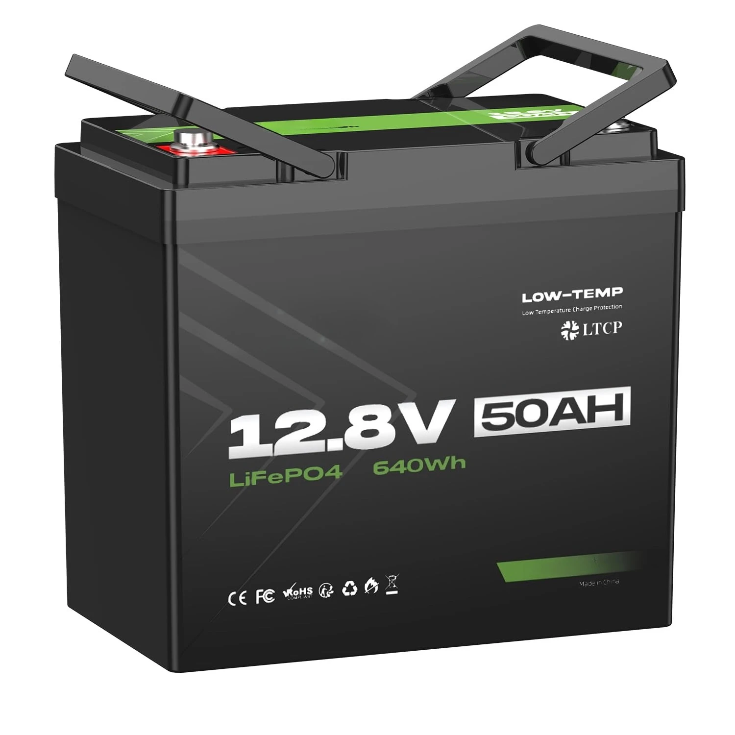 

Литиевая батарея LiFePO4 12В 50Ач для троллингового мотора, мини, срок службы 10 лет, 8000+ глубоких циклов, для каяков 30-50 фунтов, морского применения, на заказ