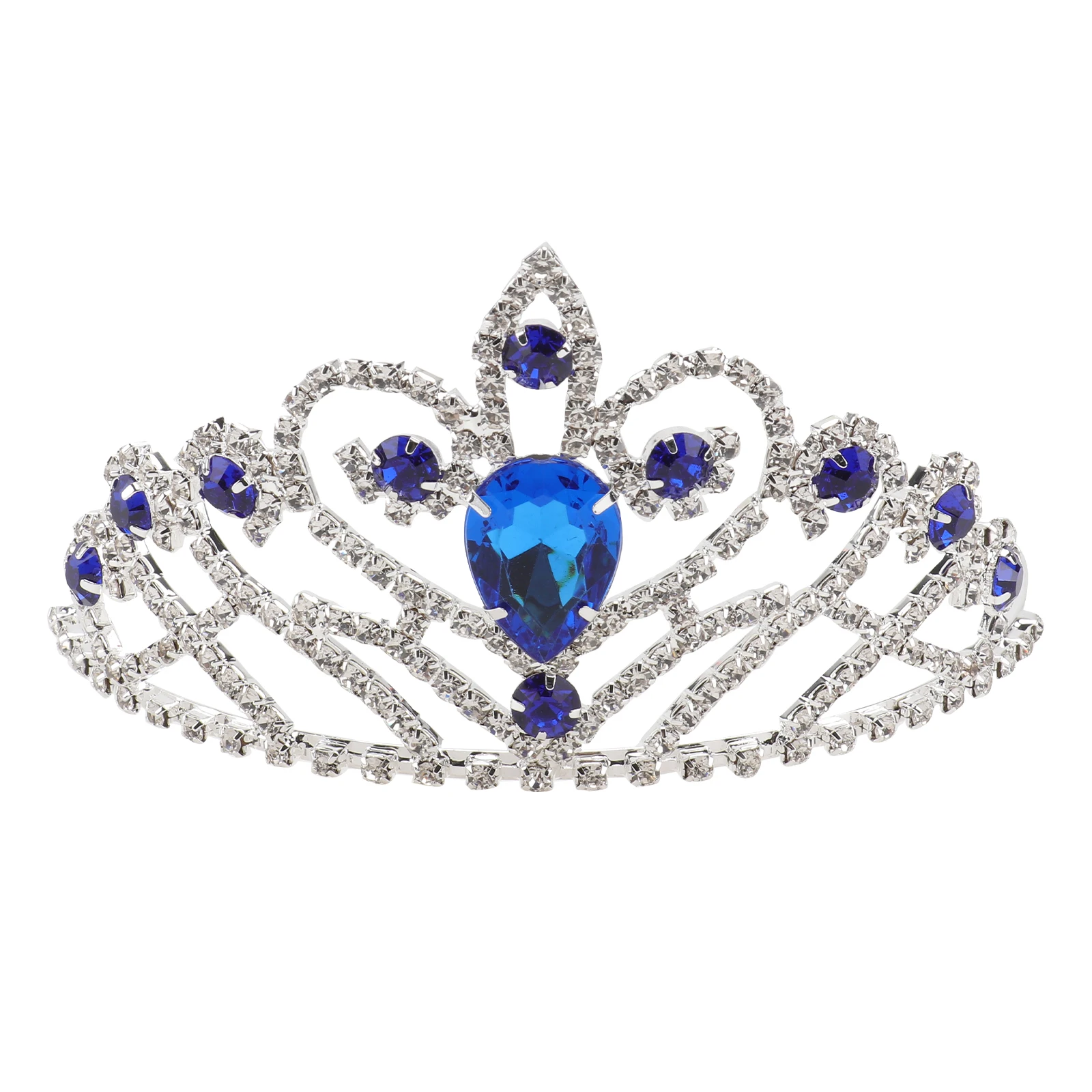 

Bride Crown Hair Comb Queen Bridal Tiaras Princess Wedding Headpiece Birthday Headband Crystal Rhinestone Shining Anti Rust Non