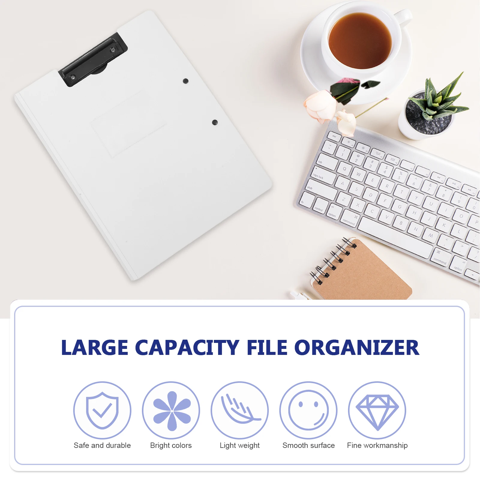 

Folders Board Clipboards for Classroom File with Foldable Medical Student White