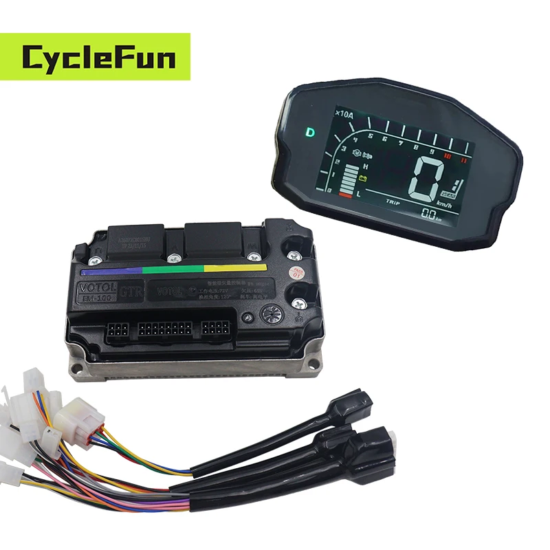 

Votol EM-100 GTR Controller BOOST 150A Peak 450A with DKD Display For Electric BLDC Mid Drive Wheel Hub Motor