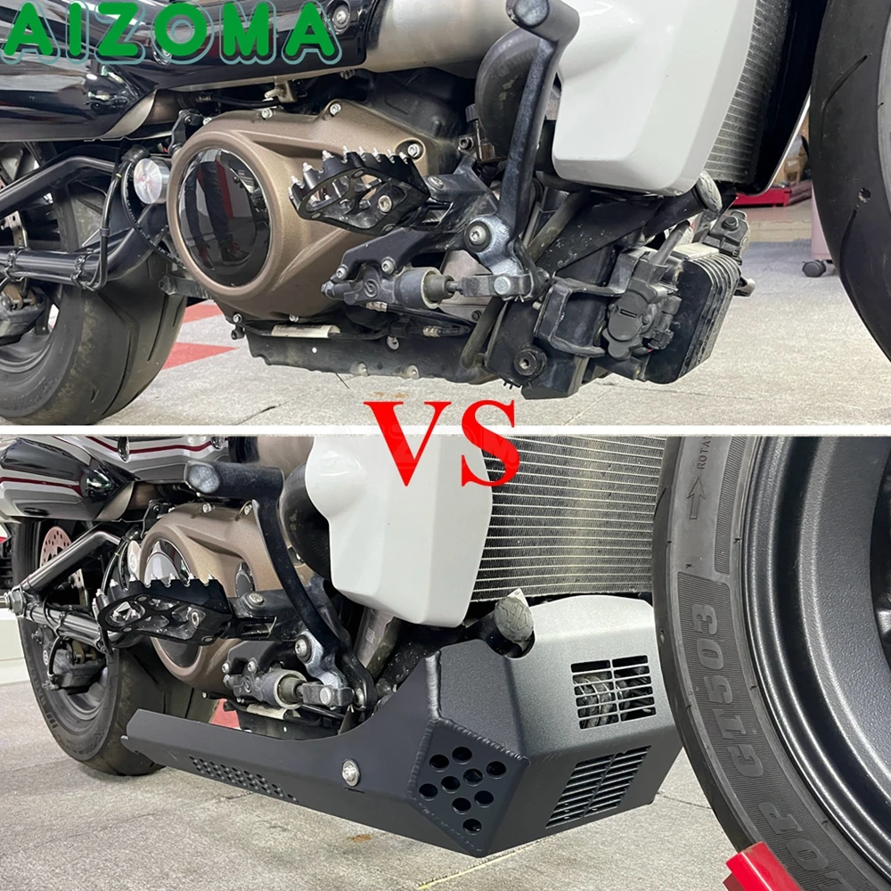 Aluminum Motorcycle Accessories Chassis Engine Guard Skid Plate Cover Protection For Harley Sportster S RH1250S 2021-2024