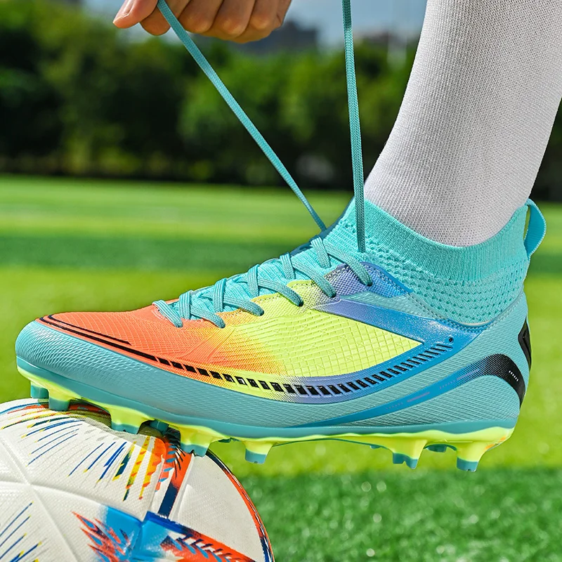 New Men Soccer Shoes Adult Cleats Grass  Students Football Boots Boys Girls Training Match Turf Futsal Professional Outdoor