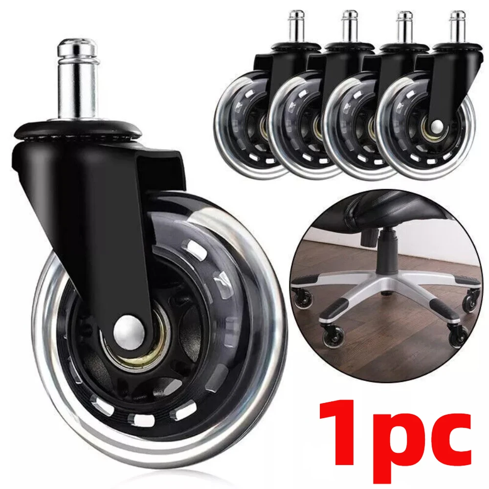 3 inch Office Chair Caster Wheel Swivel Mute Rotatable Caster Furniture Hardware Wheel Replacement Universal Wheel