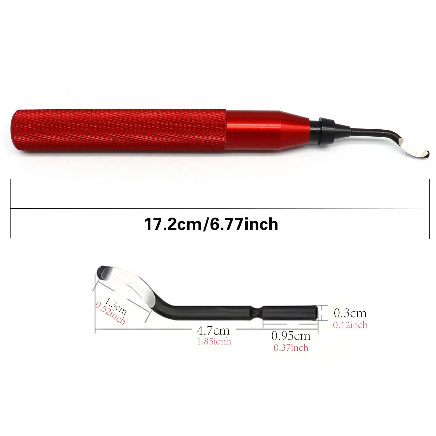 Grattoir d'ébavurage à lame HSS à main, lames d'ébavurage rotatives, outil manuel pour résine bois plastique aluminium cuivre et acier