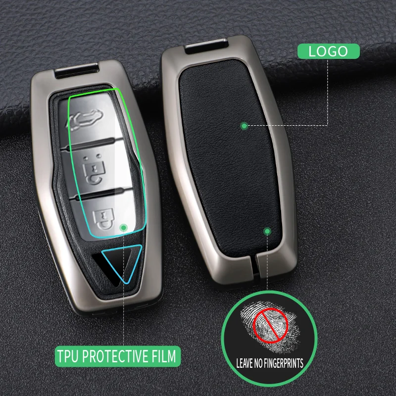 2/3/4 buttons Car Smart Key Case Cover for Mitsubishi Outlander 2023 2022 2024 Control Remote Key Holder Keychain Accessories