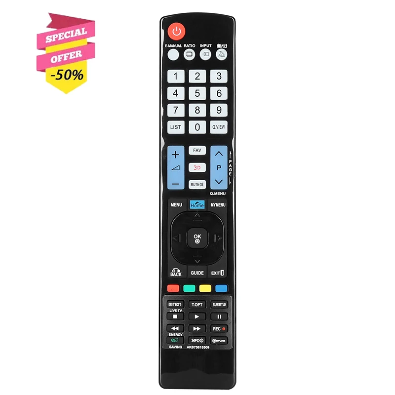 

AKB73615309 Remote Control For LG Smart TV 32LD540 32LD550 37LE4500 37LE5300 42LD540 46LD565 47LE5300 47LE5310 55LE531C 60LD550