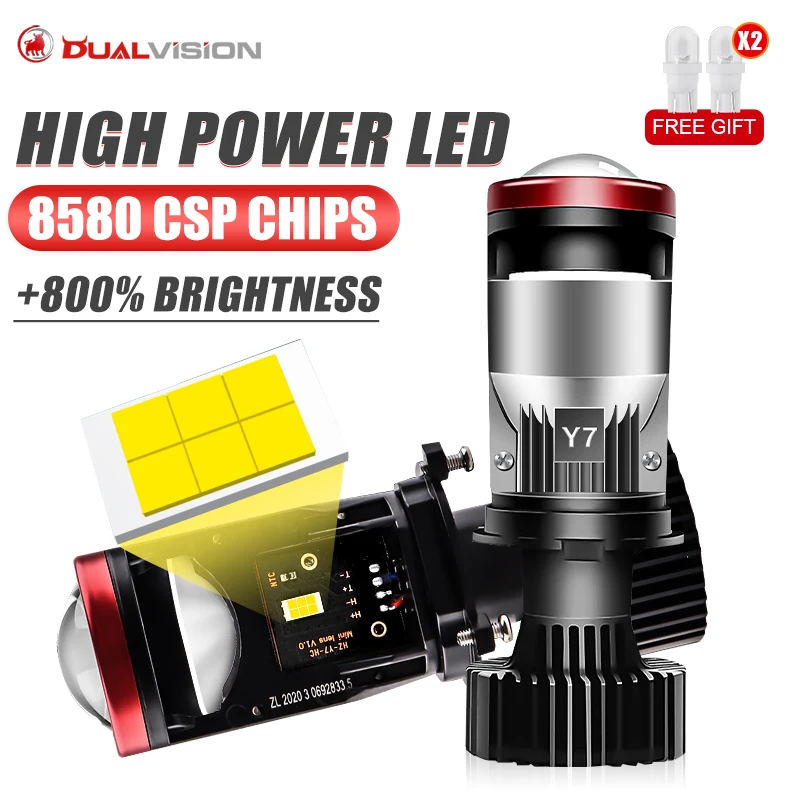 

H4 LED Projector Lens Headlight Car LED Headlight Canbus 6000K 4300K 3000K Hi/Lo Beam Bulb 22000LM 90W For Car/Motorcycle 12V