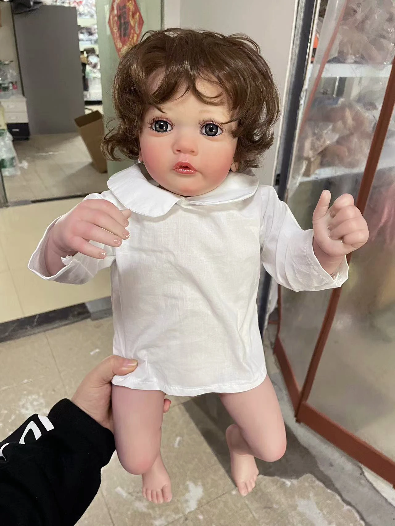 24Inch Ayana Reborn Baby Doll Toddler Newborn Doll Princess Girl Lifelike Soft Touch 3D Skin Art Doll with Hand Root Hair