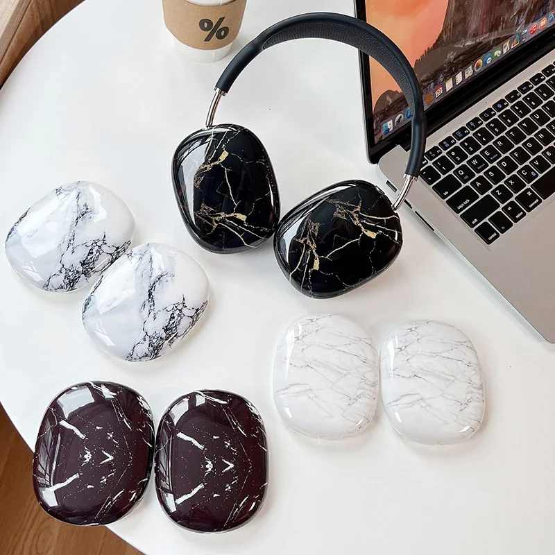 Защитный чехол с мраморным рисунком для наушников Apple Airpods Max, чехол для наушников с защитой от царапин, аксессуары для наушников