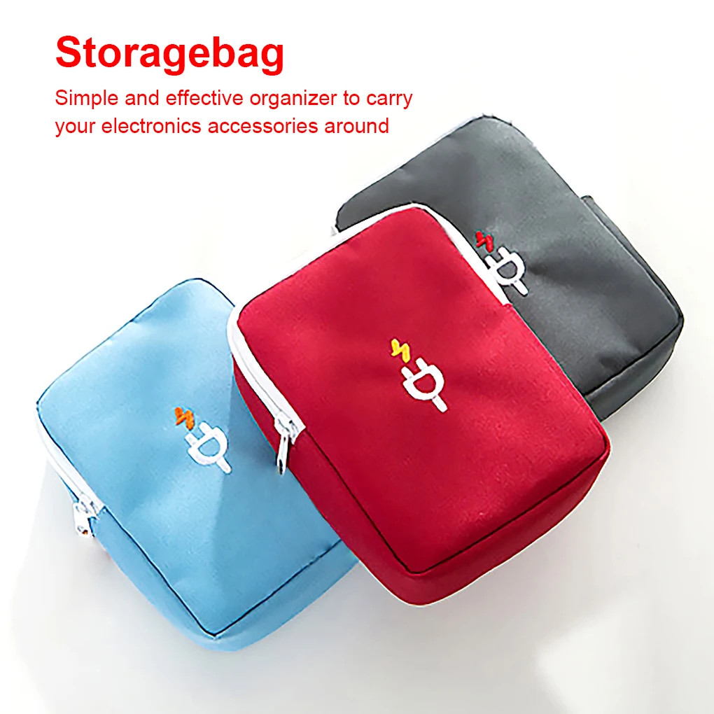 

Portable Cable Digital Storage Bag Travel Charger Headphone Storage Bag Carrying Organizer Case For Various USB Cable