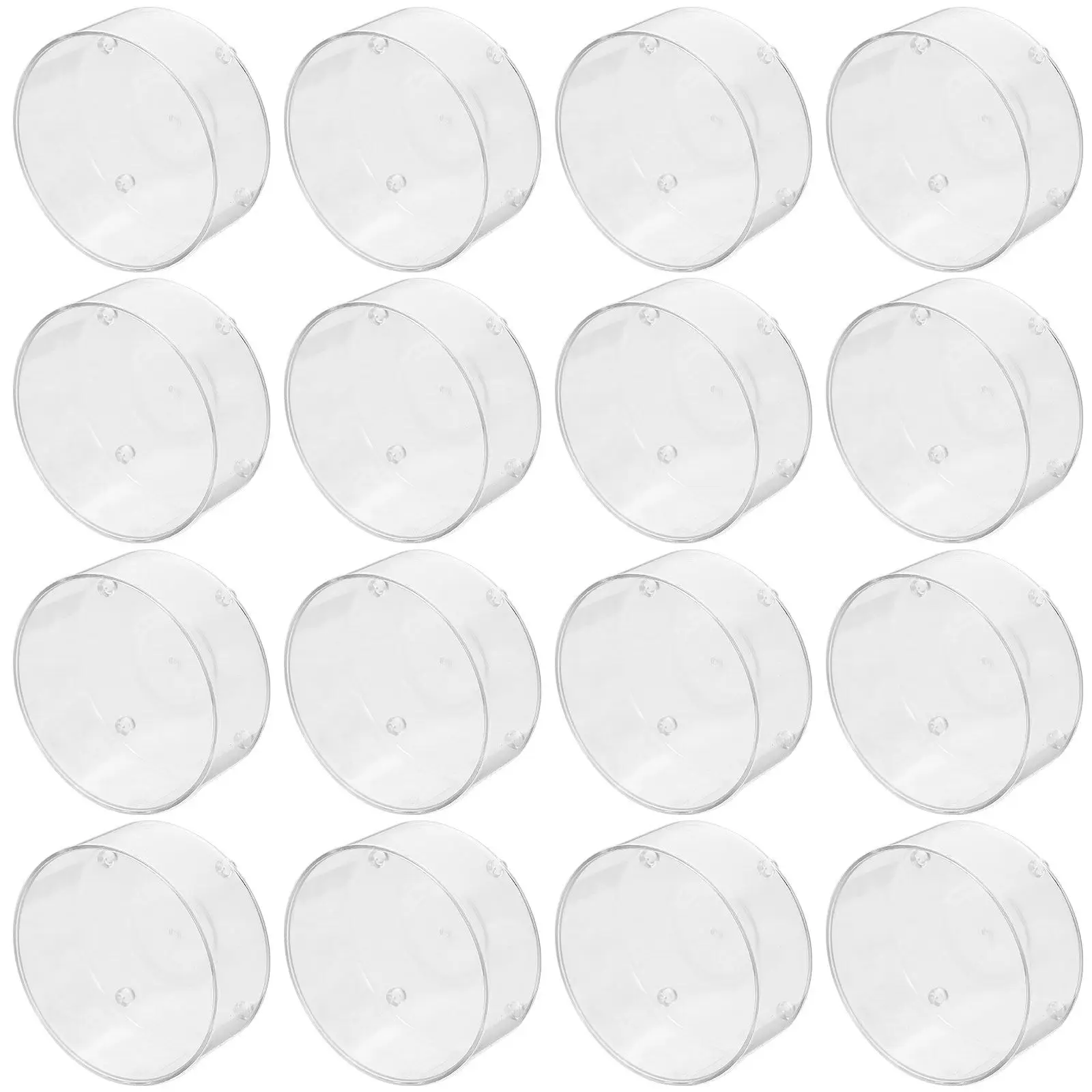 50Pcs Plastic Tea Light Cups Reusable Clear Containers for DIY Candlestick Projects Indoor Outdoor