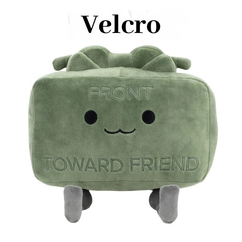 Clay the Claymore bambola di peluche Kawaii verde quadrato bambola cuscino 20 cm accessori ornamento collezione regalo modello regali di compleanno per bambini