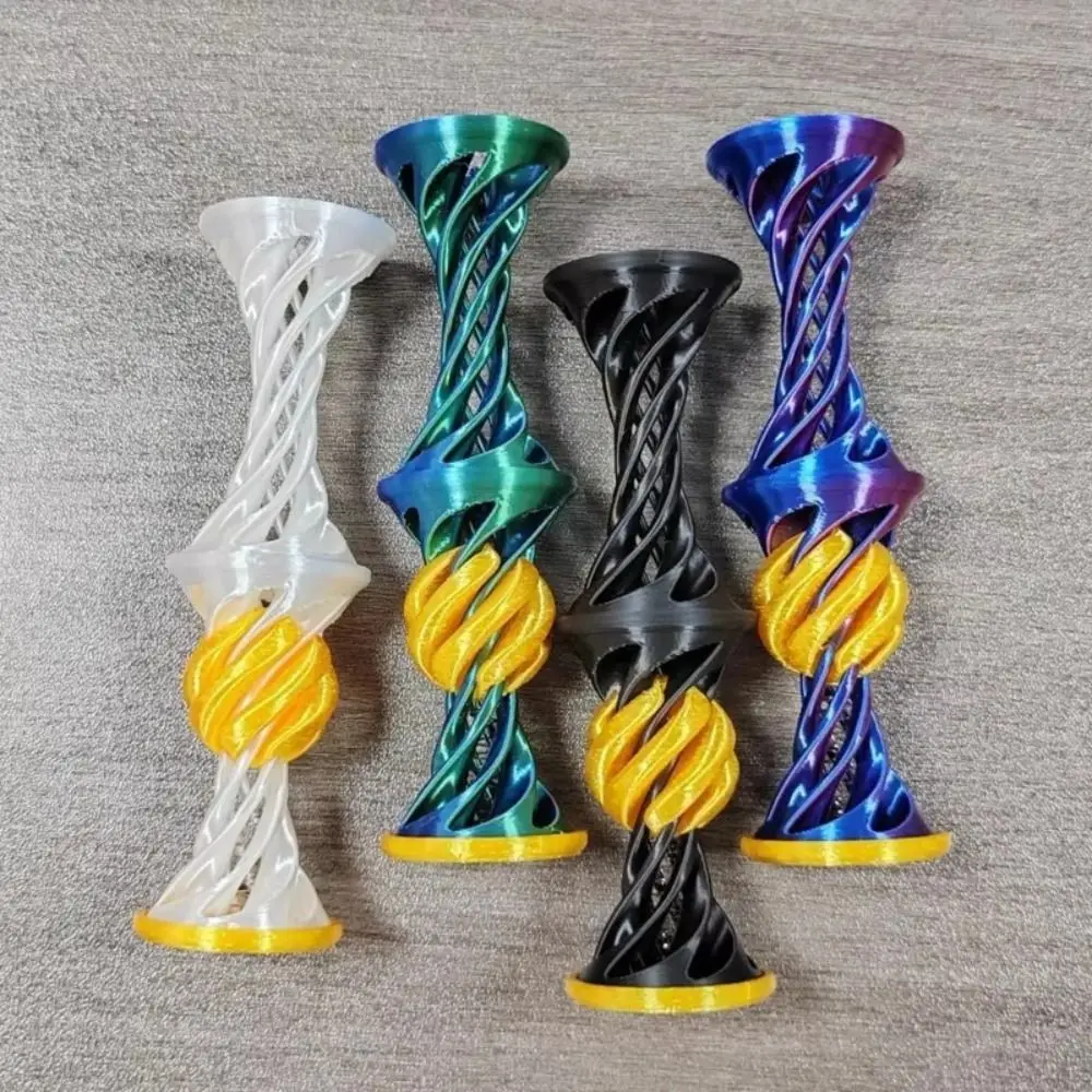 

Double Layer Impossible Pyramid Passthrough Diversification Three-dimensional 3D Printing Spiral Desktop Decoration Interesting