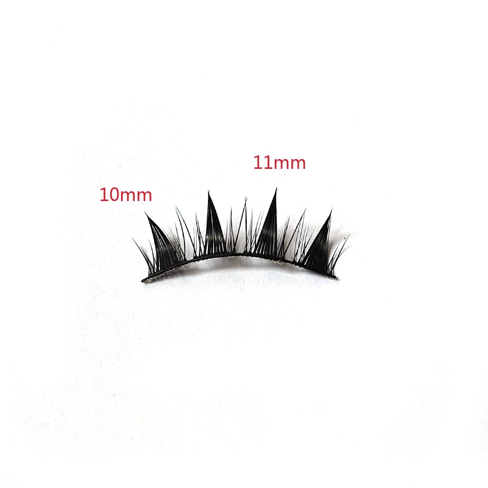 5 Pairs Flase Eyelashes Long Thick Little Devil Cosplay Cat Eye Eye Lashes Natural Black Band Cross Handmade