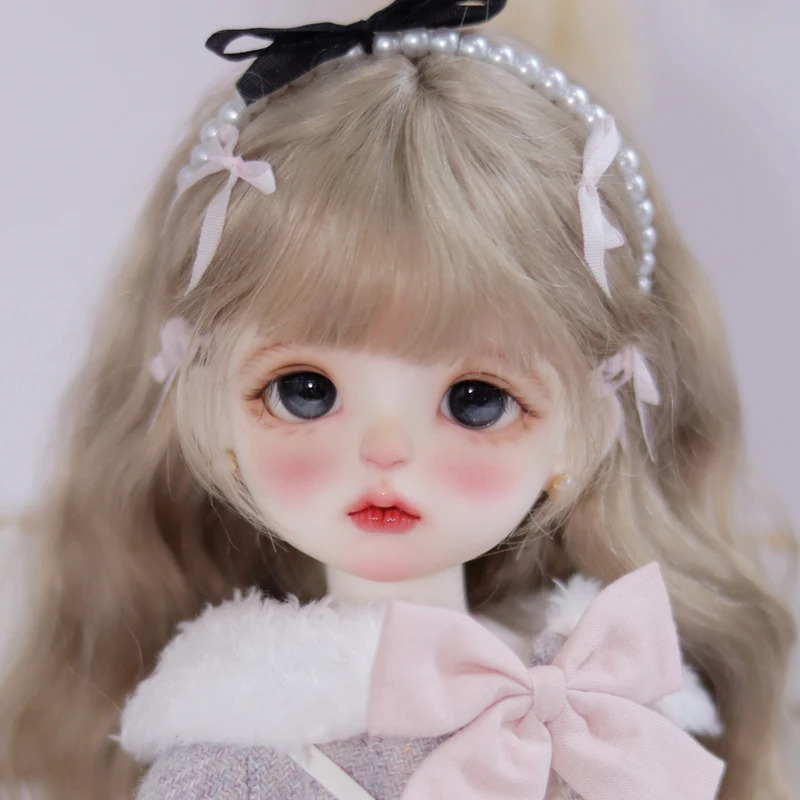 New full set of clothes wig bjd Baby 1/6 girls genuine donut sd joint movable resin makeup off the shelf