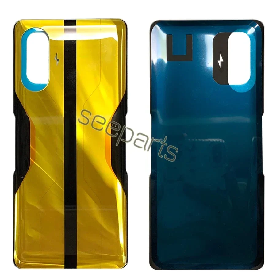 New For Xiaomi Redmi K40 Gaming Back Battery Cover Glass Rear Housing Door Case Replacement For M2012K10C M2104K10AC Back Cover