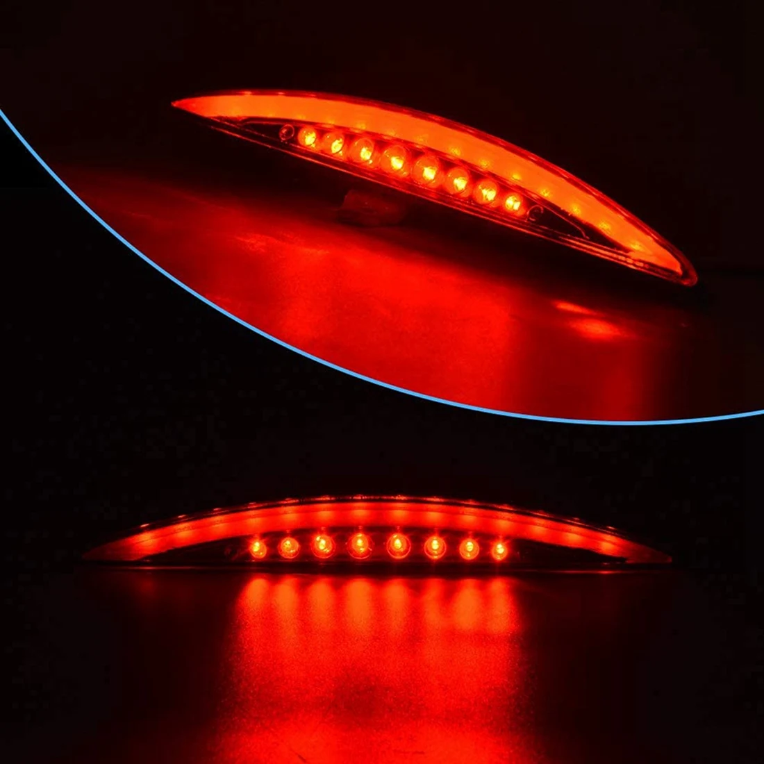 

ABQA-Задний фонарь для мотоцикла, светодиодный стоп-сигнал для Breakout EFI FXSB CVO 2013-2017 (черный)