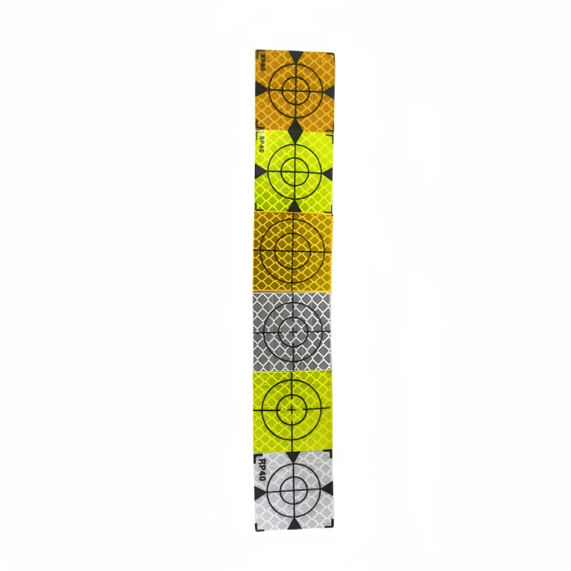 100pcs Reflector Sheet Reflective Tape Target Total Station Measurement Reflector Target 40mm