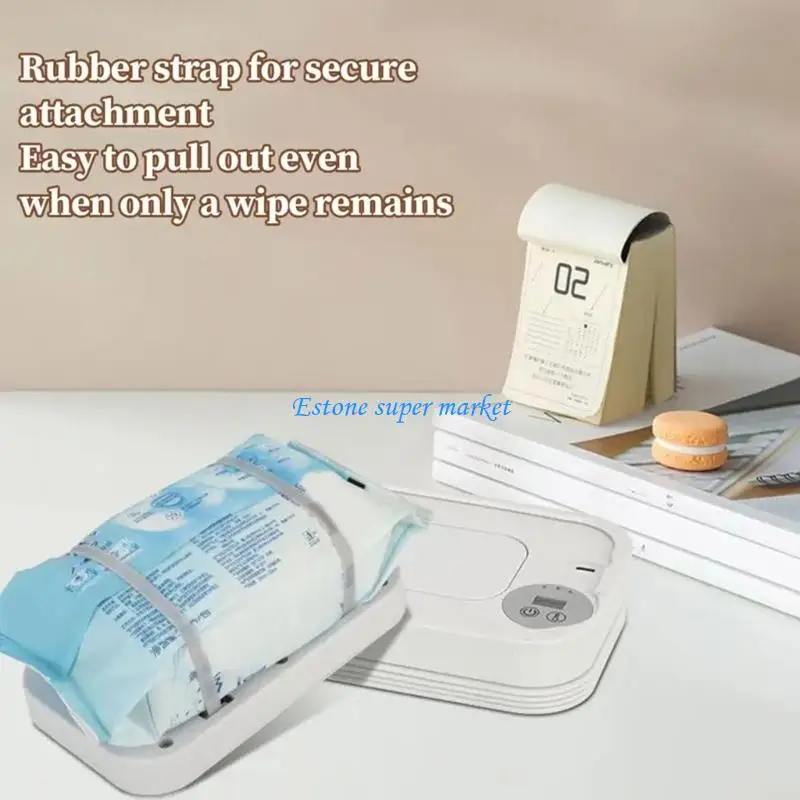 090B Adjustable Temperature Baby Wipe Warmer Heating System Foldable Space Saving Solution For Delicate Skin