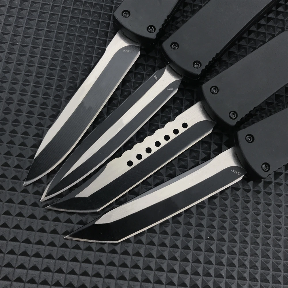 Mirco UT70 Pocket Folding Knife Outdoor Camping Tools 440C Blade Zinc Alloy Handle EDC Hiking Cutting Hunting Knives