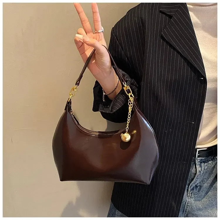 

Новая женская сумка-тоут 2026 года в стиле ретро с текстурой, большая вместительная универсальная повседневная сумка через плечо для города