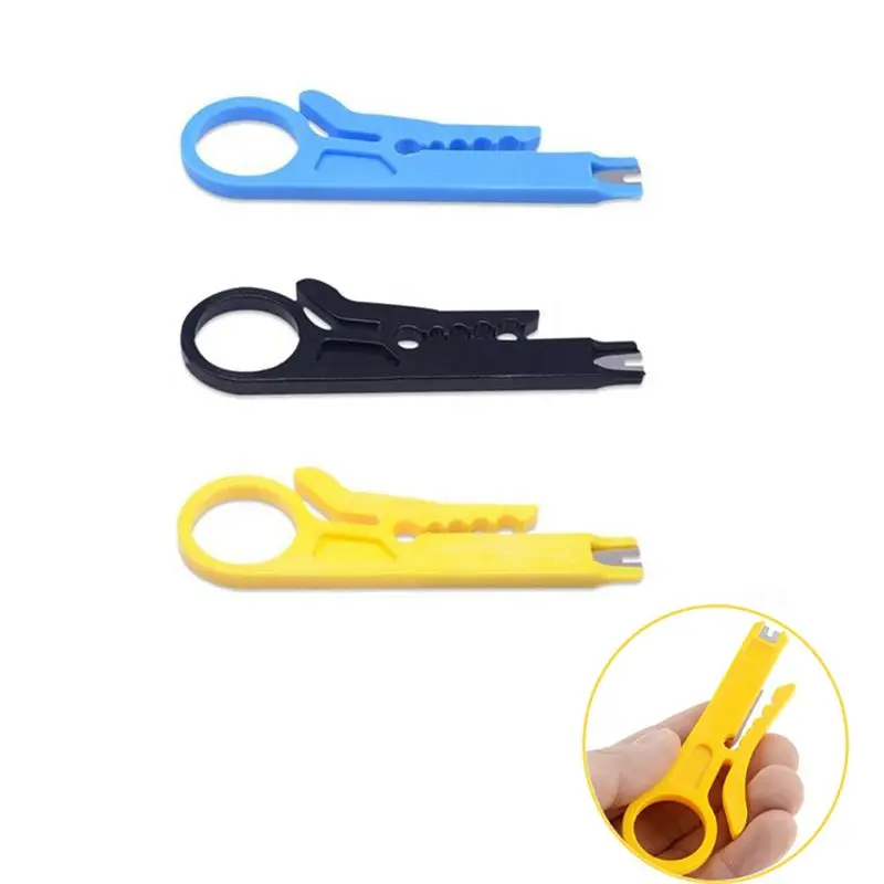 FTGT-3Pcs Portable Wire Stripper, Small Wire Stripper, Wire Bonder, Wire Bonder, Wire Bonder with Small Yellow Knife.