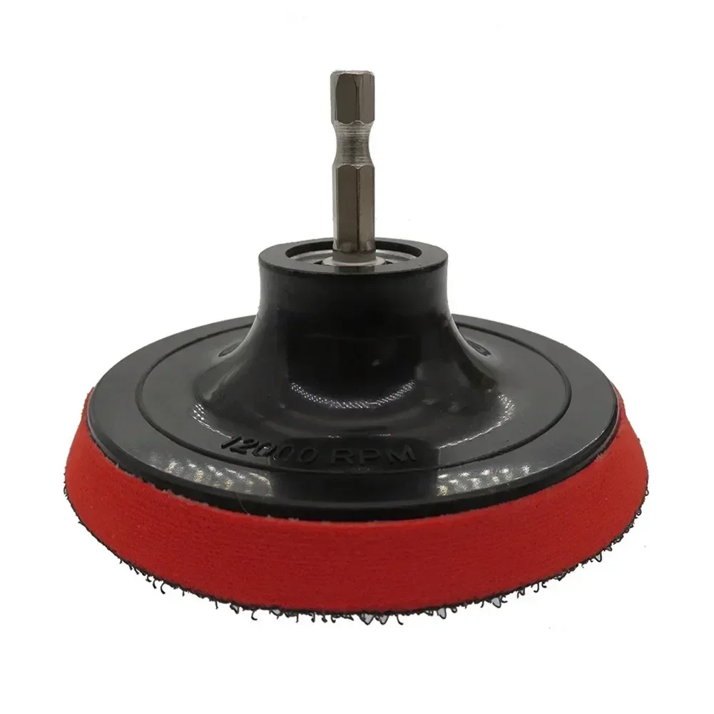Disco abrasivo da 4 pollici piastra di supporto per tampone di lucidatura a gancio e anello con adattatore per trapano M10 per smerigliatrice per utensili rotanti