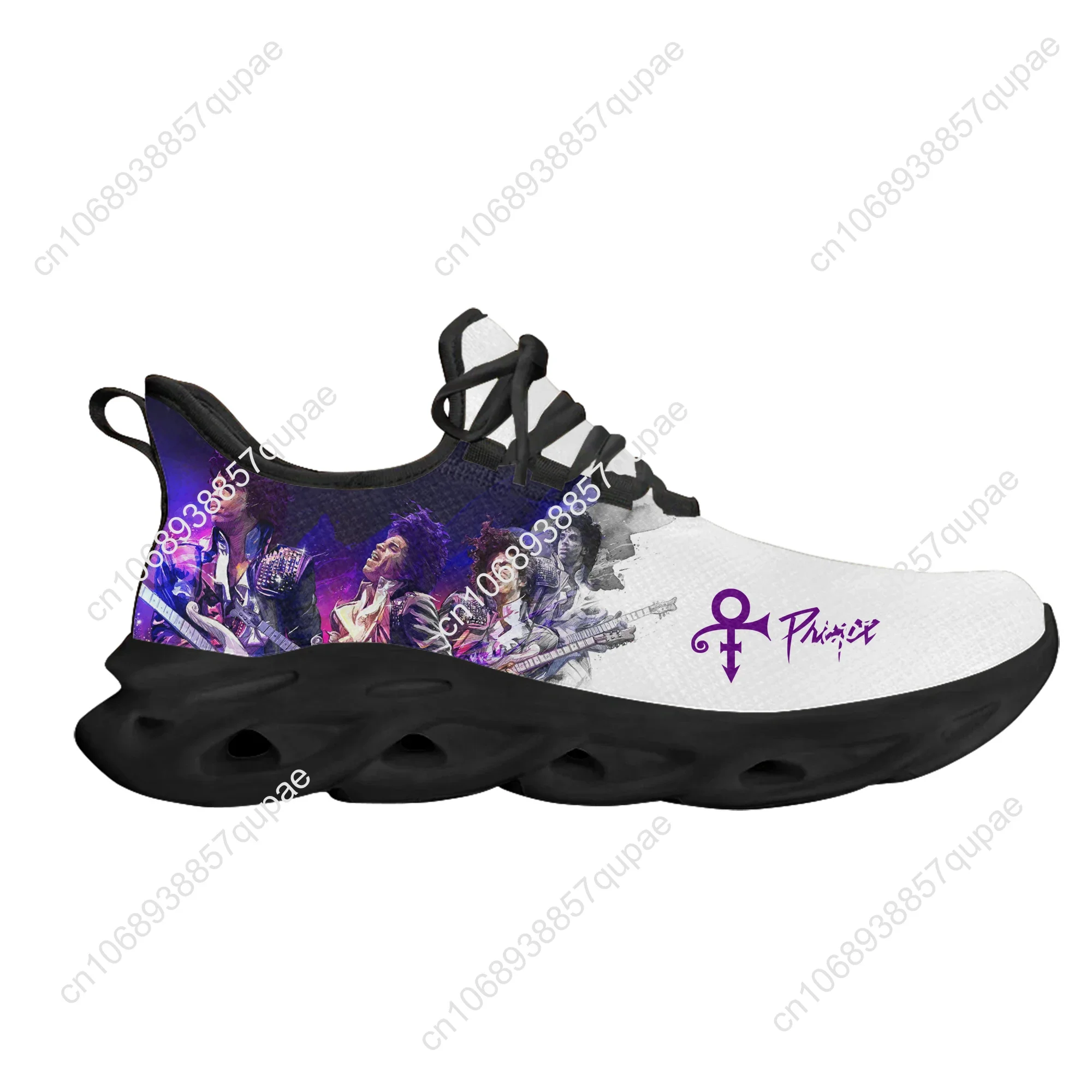 Prince Rogers Nelson Purple Rain Flats Sneakers Mens Womens Sports Running Shoes High Quality DIY Sneaker Customized Shoe