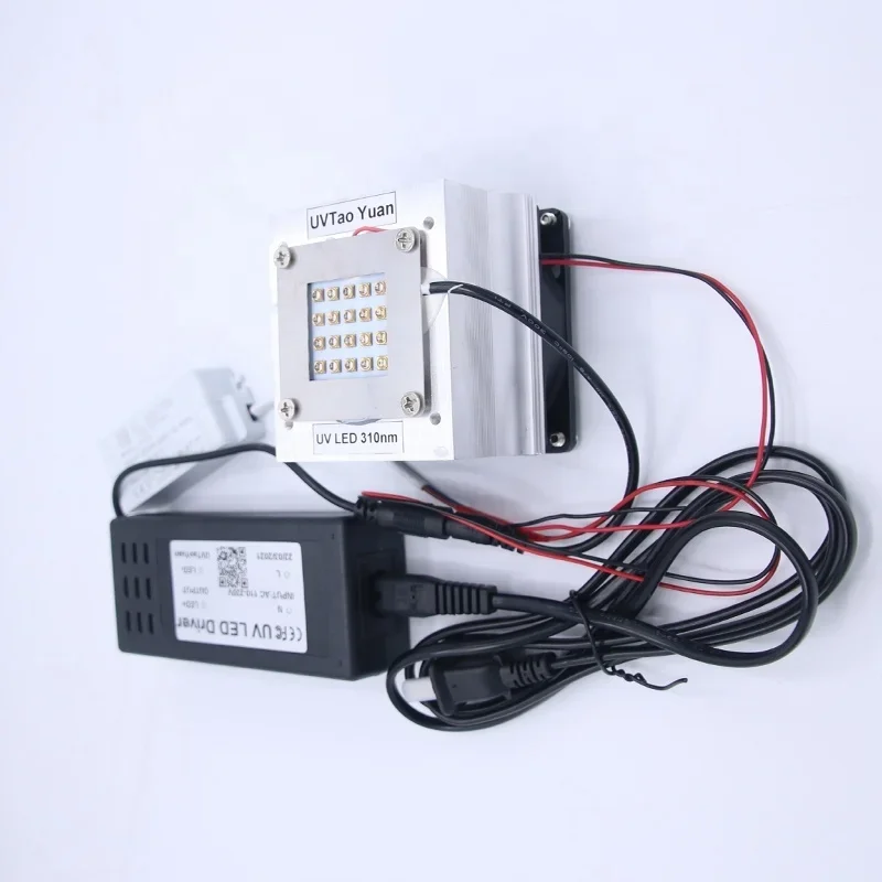 

Strong Power 35W 40W High Light Irradiation 308nm 310nm 311nm UVB UVC LED COB Area Light Uv LED Cure Lamp for Test Cell Culture