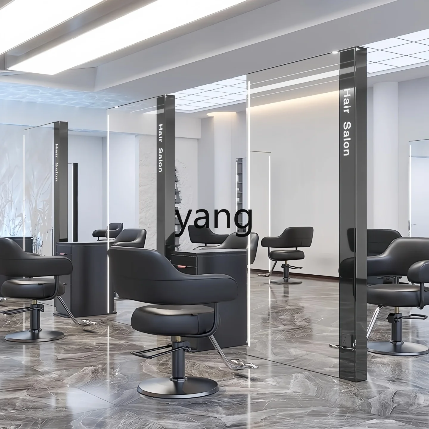 

YHM Mirror Stand Salon Special Single/Double-Sided Floor Haircut Mirror