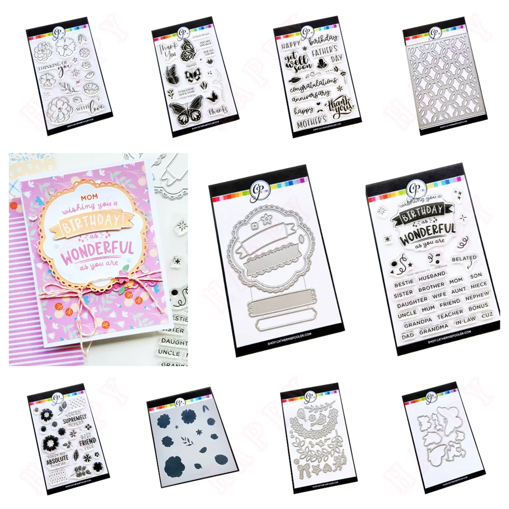 

New Arrival With Love Floral Metal Cutting Dies And Stamps For DIY Scrapbook Photo Album Handmade Paper Card Decoration Craft