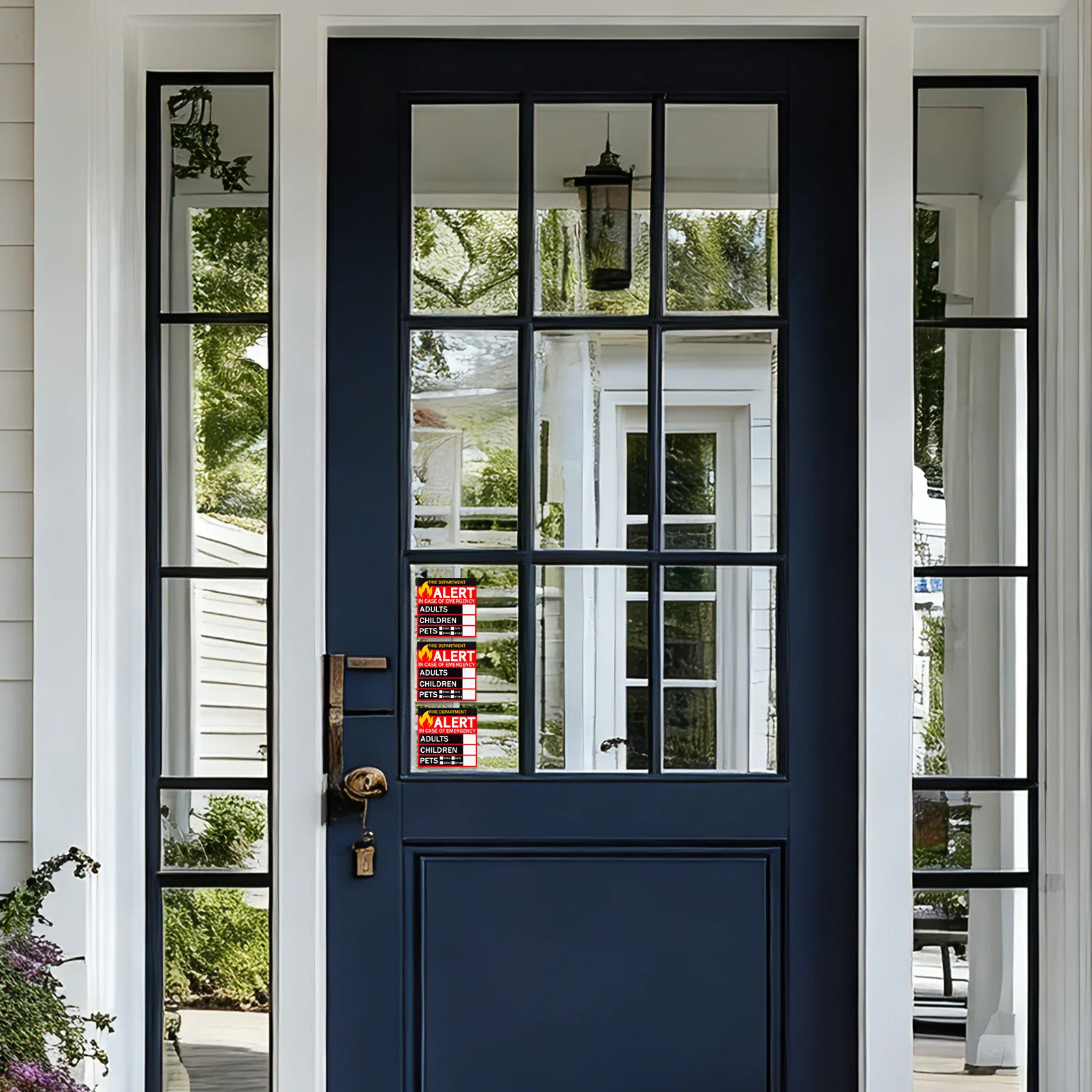 

20 Sheets Emergency Alert People Finder Stickers Decal for Windows Doors Safety Alert Pet Finder Stickers