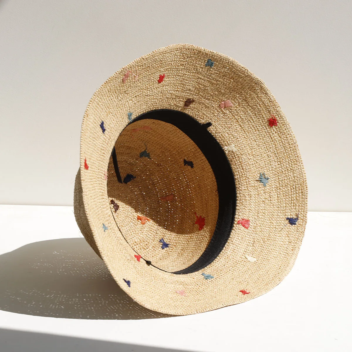 2026 NEUER Raffia-Strohhut für Damen, Sommer-Version des Sonnenschutzhutes mit breiter Krempe, Strand- und Urlaubshut, faltbar – Detail 3