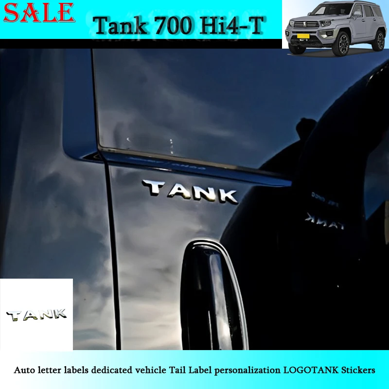 Fit for Tank 700 Auto Letter Labels Dedicated Vehicle Tail Label Personalization LOGOTANK Stickers Car Exterior Decorative Parts