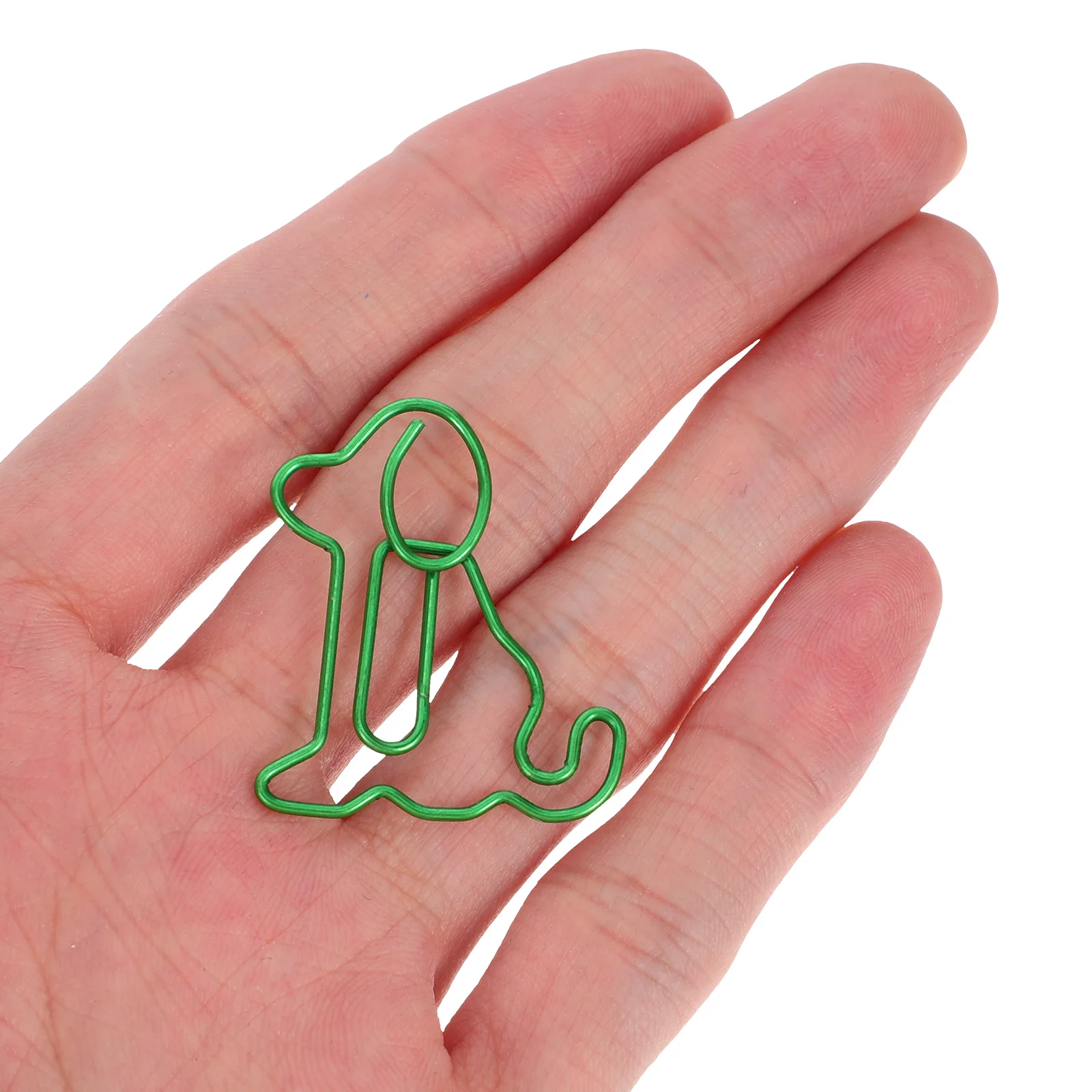 

50 Pcs Cute Paperclip Cat Shaped Clips Dog Bookmark Metal Bookmarks Office Desk Accessories